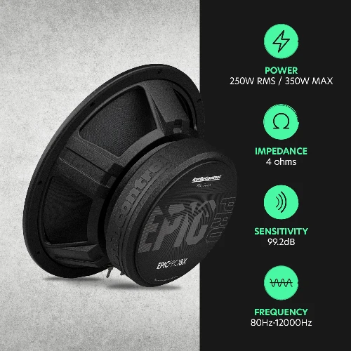 EPICPRO8X 8" Midrange Speakers, 250W RMS, 4 Ohms (Pair) - Image 6