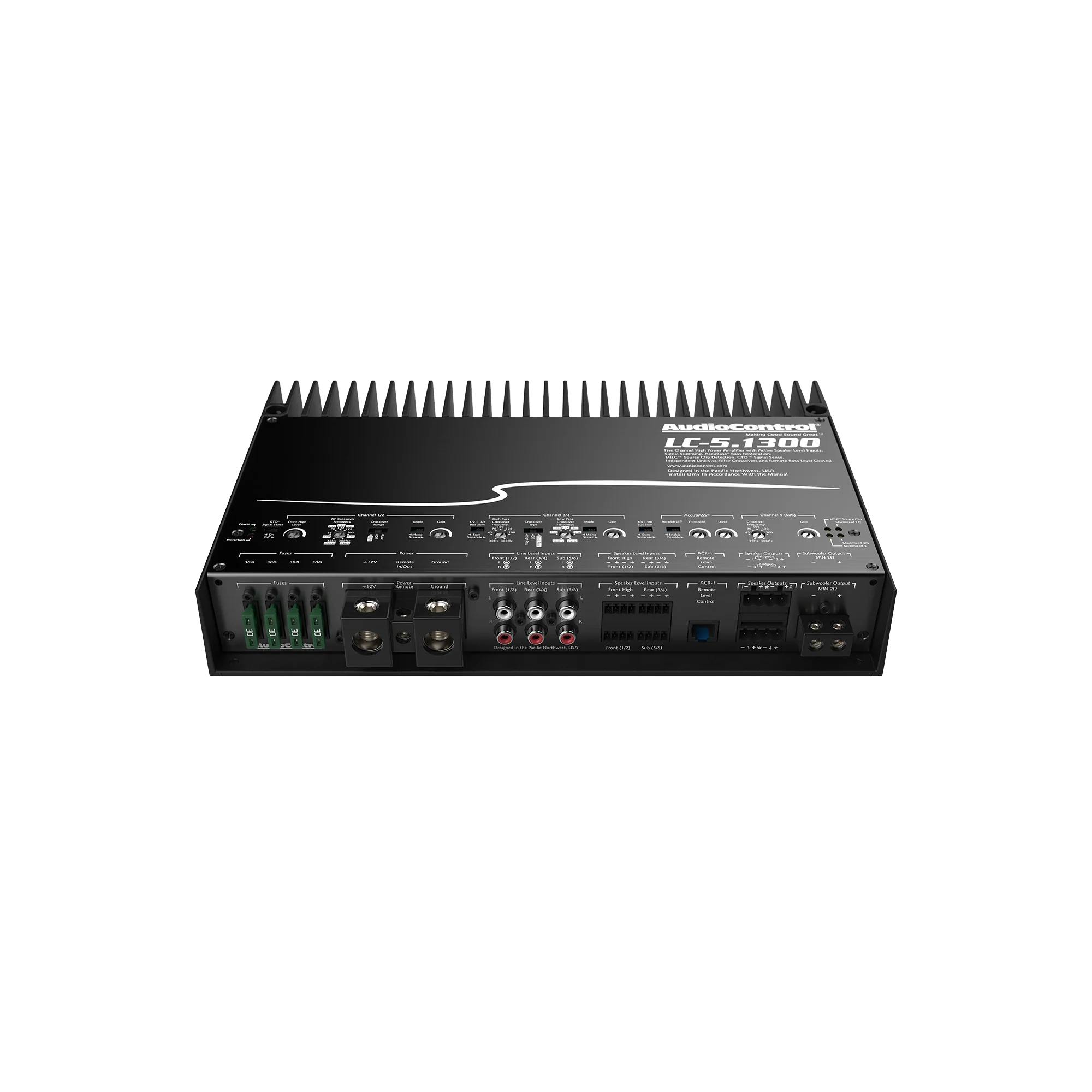 LC-5.1300 High-Power 5-Channel or 3-Channel Amplifier w/AccuBASS - Image 4