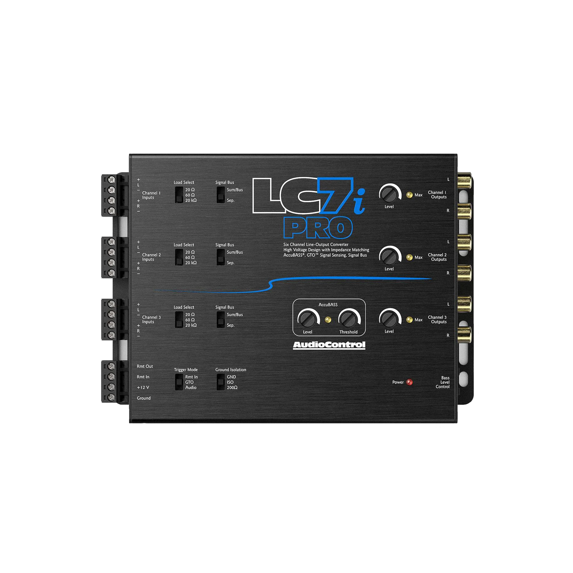 LC7iPRO 6-Channel Line Output Converter w/AccuBASS & ACR-1 Remote - Image 3