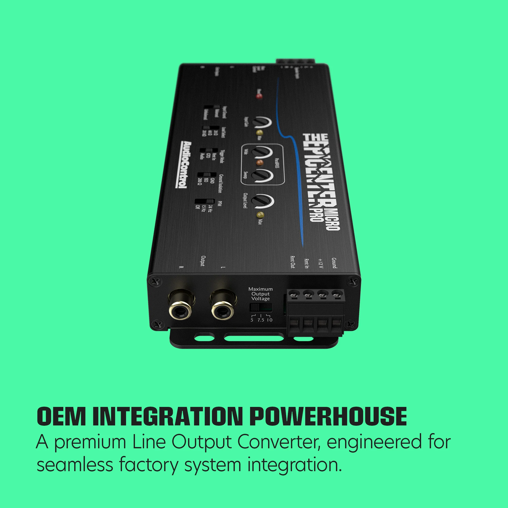 The EPICENTER Micro PRO Bass Restoration Processor & Line Output Converter w/ACR-4 Remote - Image 5